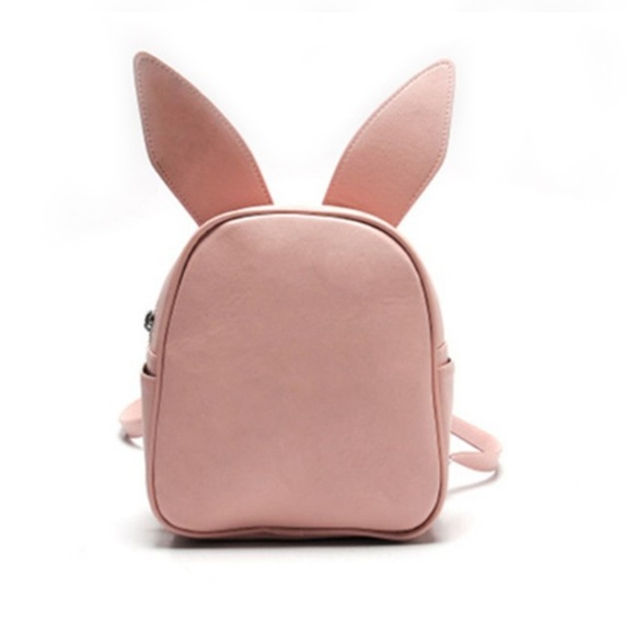 Handbags - Pink Interchangeable Ear Mini Backpack